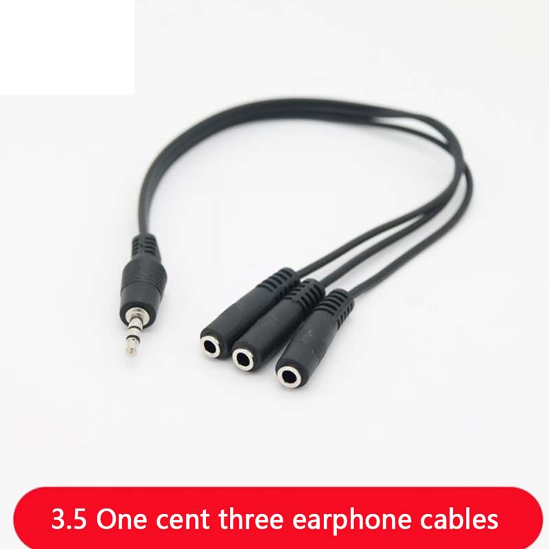 Earphone Splitter Jack - 【C】3.5mm 3-Way Port Aux Audio Splitter