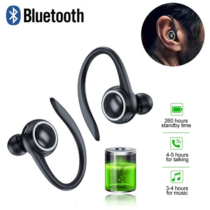 Bluetooth Headset On Ear - Wireless Ear Hanging Bluetooth 5.2 Earphones