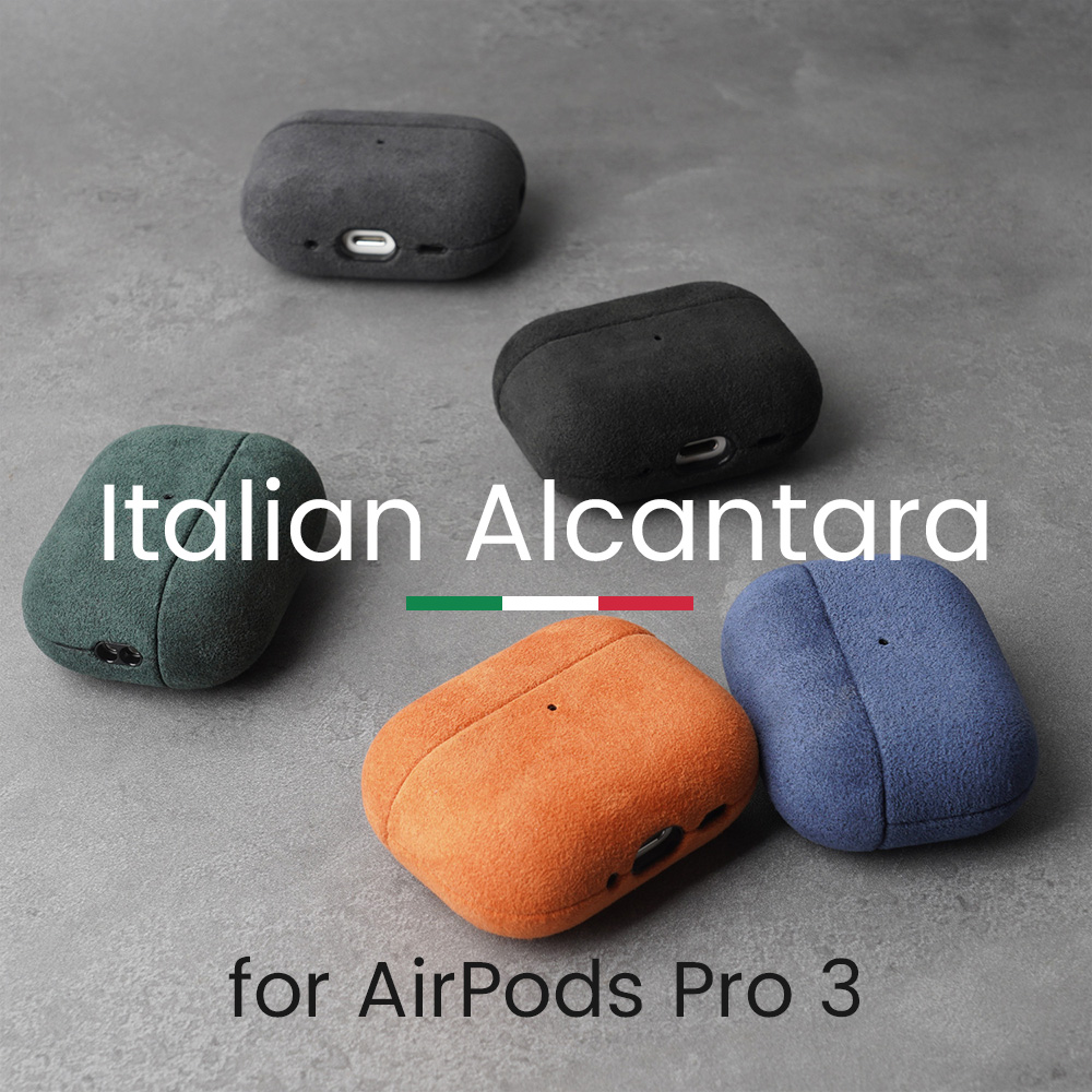 Bluetooth Headset On Ear - ALCANTARA Case for AirPods Pro 3