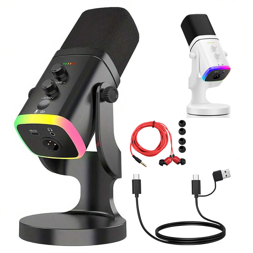 USB/XLR Dynamic Microphone for - Gaming Headset Rgb recension och pris