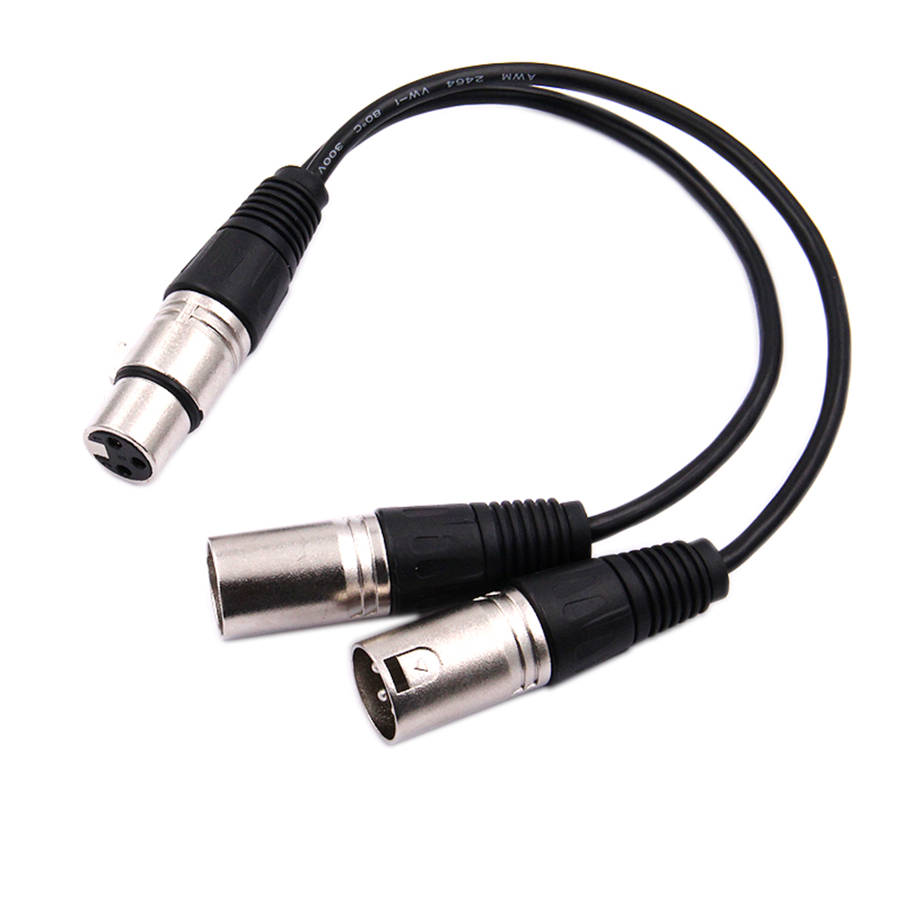 30cm 3 Pin XLR FEMALE Jack To  - Audio Splitter Y recension och pris