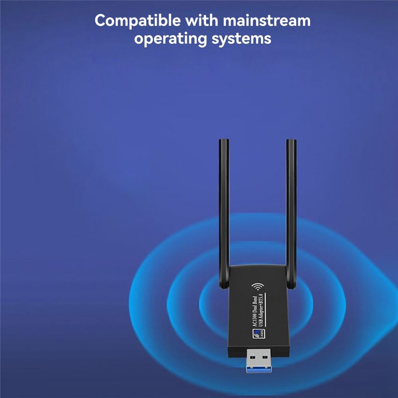 N34R-1300Mbps USB 3.0 Wifi Blu - Bluetooth Adapter Receiver recension och pris