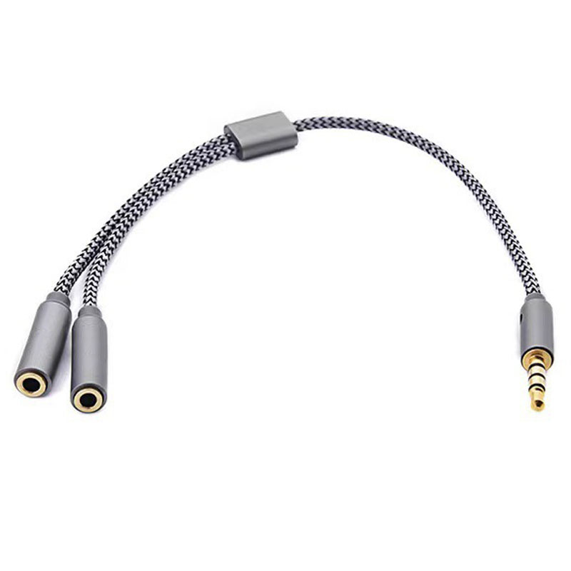 Braided 3.5mm Audio Splitter C - Earphone Splitter Jack recension och pris